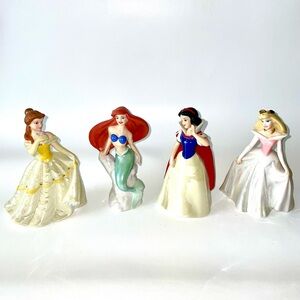 DISNEY Disneyland vintage set of Porcelain Ceramic Bisque Princess Figurines 6in